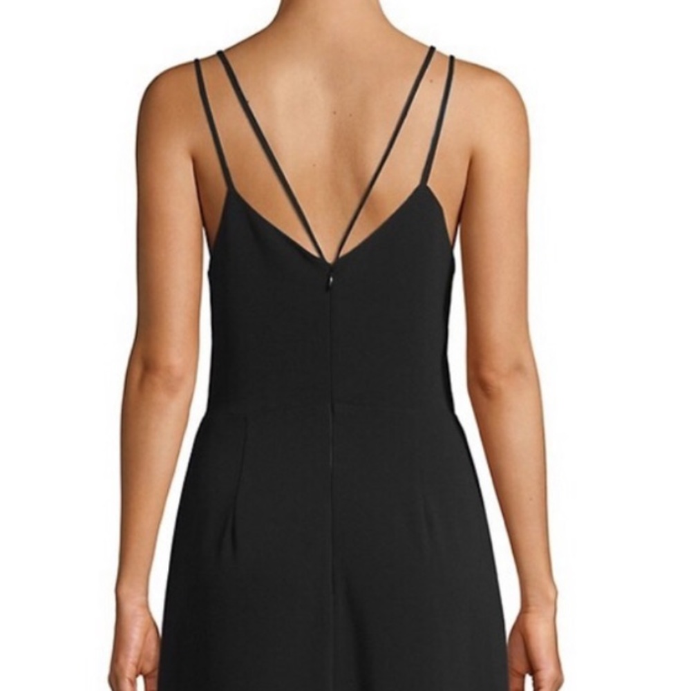 NWT Parker Black | Black Crepe Front Slit Maxi Dress | 4 - Picture 6 of 15